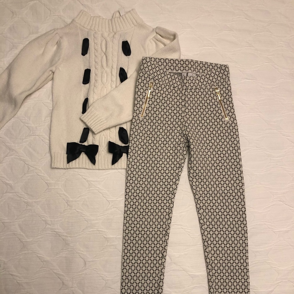 Adorable Janie and Jack sweater and pant set